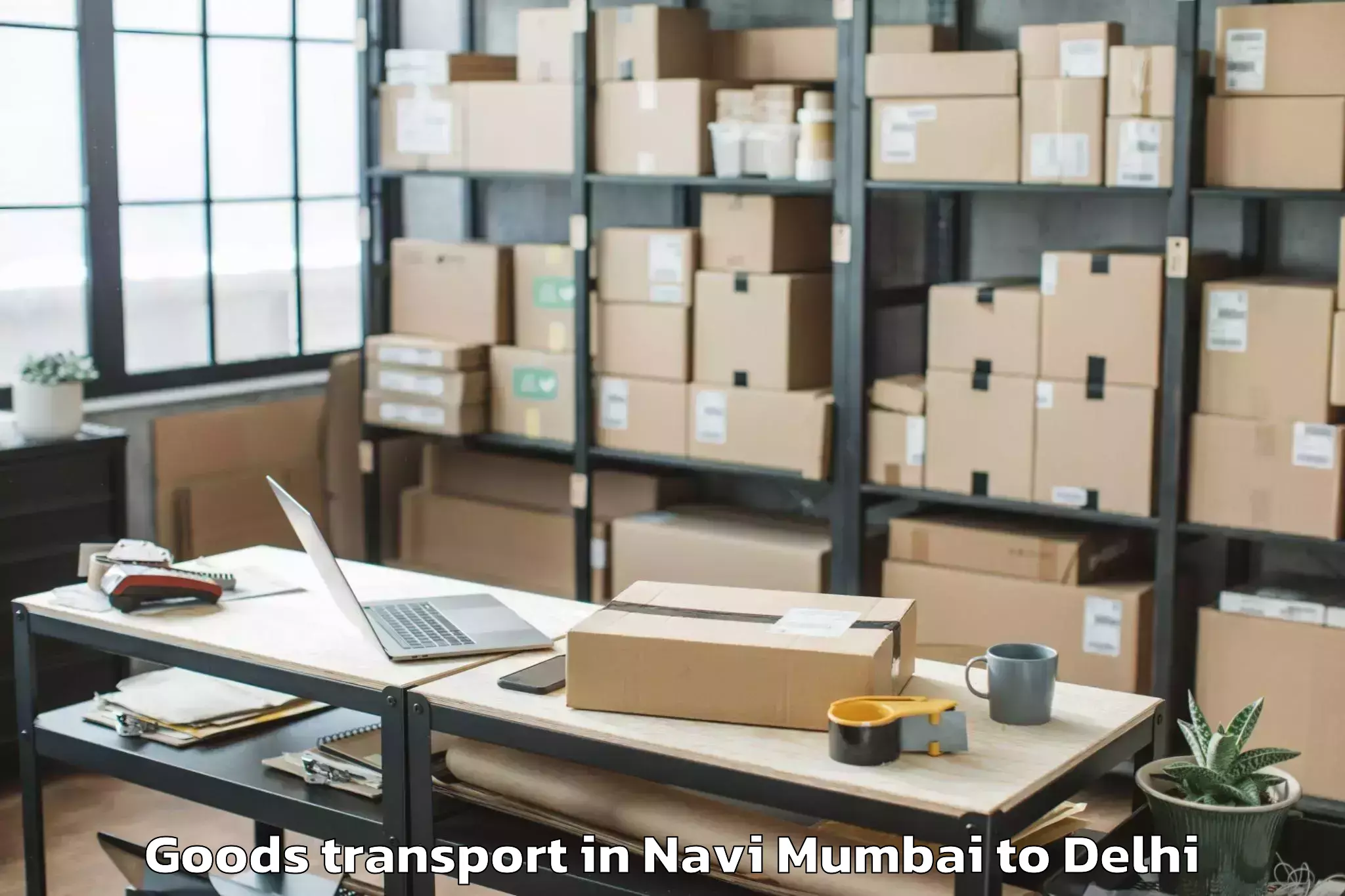 Book Navi Mumbai to Ambience Mall Rohini Goods Transport